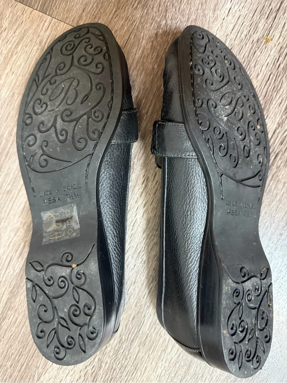 Brighton Black Braided Leather Loafers with Silver Accents